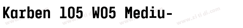 Karben 105 W05 Mediu字体转换
